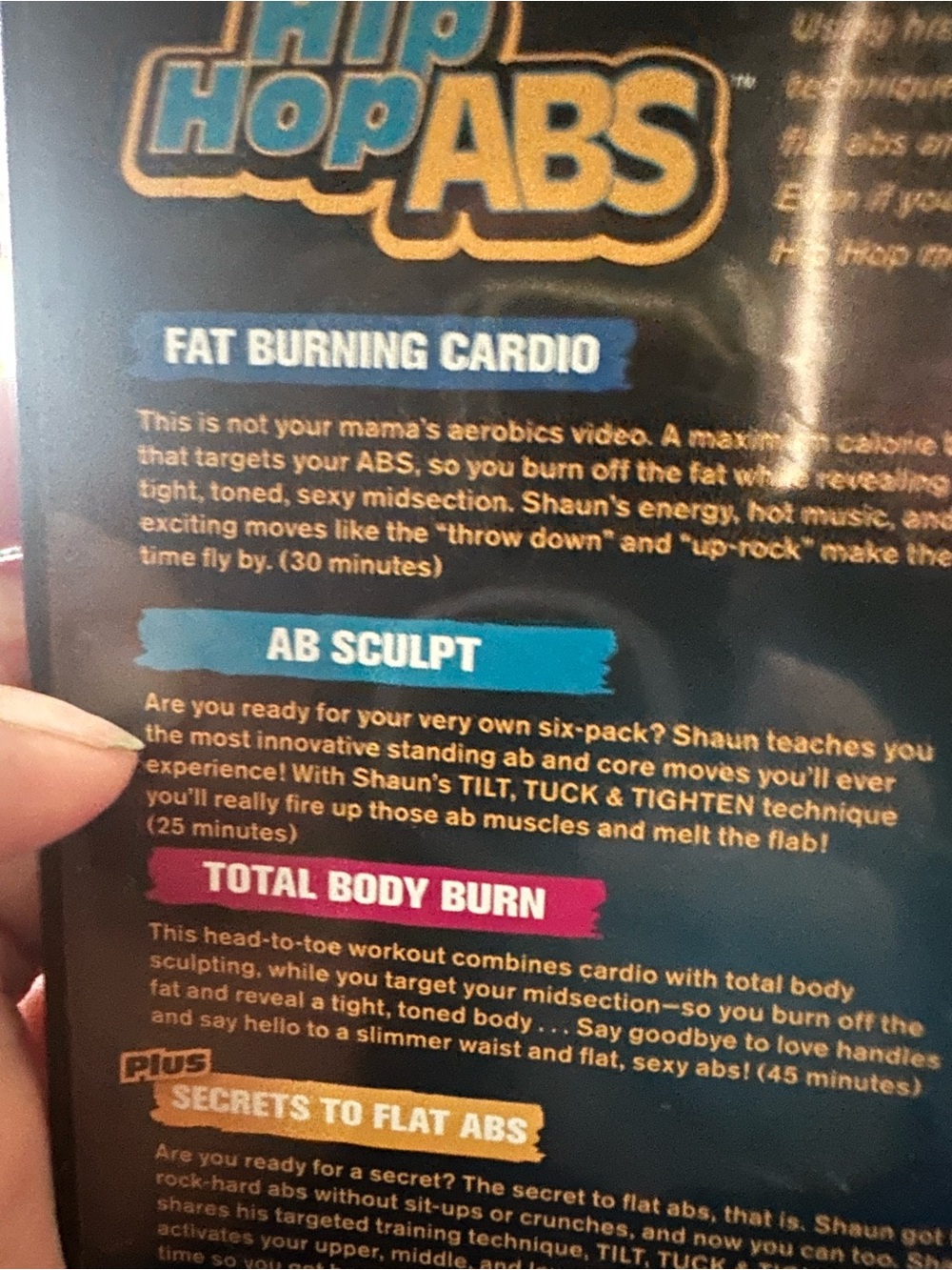 Beachbody Hip Hop Abs DVDs with Bold Yellow Logo on Black Covers - Picture 2 of 5